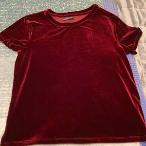 Red Velvet T-shirt blouse